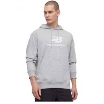 Sudadera con Capucha New Balance Sport Essentials Logo French Terry Gris - Talla M