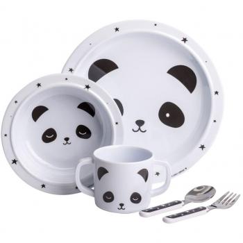 A Little Lovely Company - Set De Vajilla Infantil Modelo Panda DSPAWH03