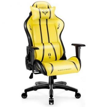 Silla Gamer Diablo X-One 2.0 Ergonométrica Amarillo y Negro con Soporte Lumbar y Reposabrazos Ajustables
