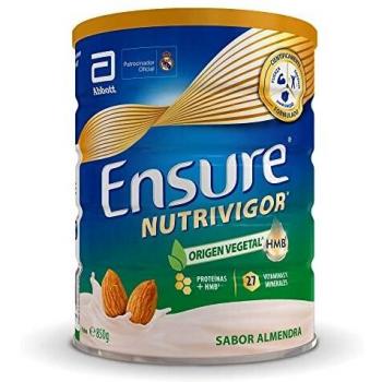 Ensure Nutrivigor Origen Vegetal - Sabor Almendra, Complemento Alimenticio para Adultos, con HMB, Proteínas