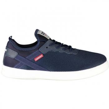 Blue Polyester Sneaker with Contrast Details - Carrera, Sneakers, Male, Size: 8 US (EU41)