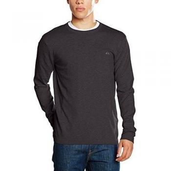 Quiksilver Everyday Kelvin Crew - Suéter para hombre, color gris, talla L