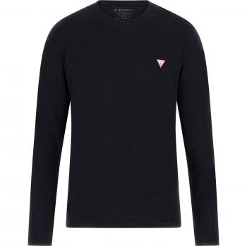 Long Sleeve Cotton T-Shirt - Blue - Size L