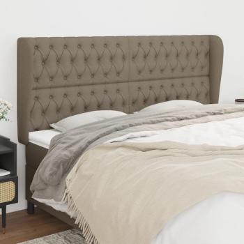 Cabecero Tortorora Ear 183x23x111/128 cm en Tela Gris Taupe