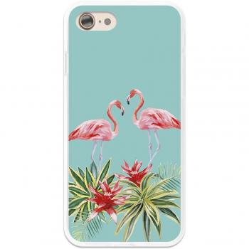 German Tech Funda Gel para iPhone 7-8, Carcasa TPU Flexible Fabricada con la Mejor Silicona, Protege y se Adapta a la Perfección a tu Smartphone y con Nuestro Exclusivo Diseño Verano Flamingo.
