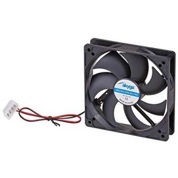 Akyga System Fan 12 cm Black AW-12A-BK Molex 120x120 mm Computer Case Ventilator Negro 1 pc(s)