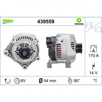 Alternador trifásico VALEO ORIGINS NEW VALEO 439559, alternador VALEO 439559