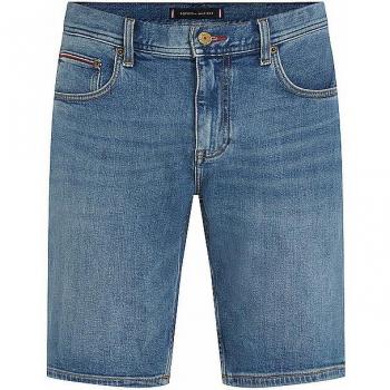 Tommy Hilfiger Men's Corporate Detail Blue Denim Bermuda Shorts W36