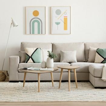 Mesa de Centro Onoh 85 cm Chapada en Fresno Natural 40 cm