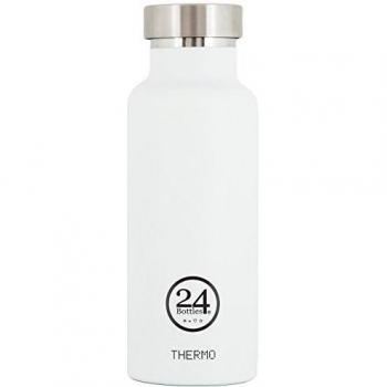 24bottles – Termo, 0,5 L, varios colores y diseños Blanco blanco/azul