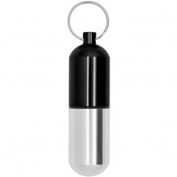Minipastillero hermético pequeño de aluminio con argolla para colgar en llavero de Grenhaven