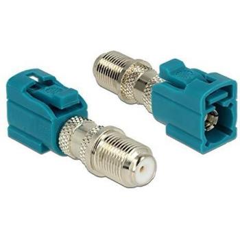 Adaptador FAKRA Z hembra a F hembra Delock 89464, cable de interfaz RF