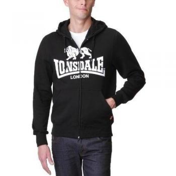 Lonsdale Krafty Full Zip Hoodie for Men - Black, XXL