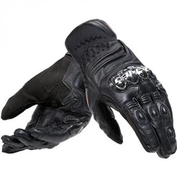 Dainese Guantes de Motocicleta Carbon 4 Short - Cuero, Color Negro, Talla M