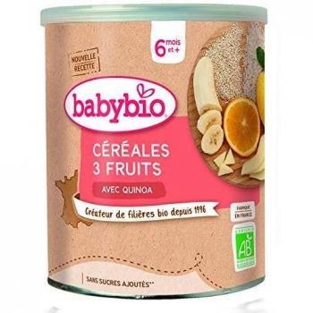 Babybio Cereales 3 Frutas 220g