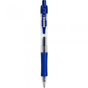 Kores 30210430 Bolígrafo azul con tinta de gel