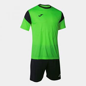 Set Deportivo Joma Phoenix para Hombre, Color Verde Flúor y Negro, Talla 2XL