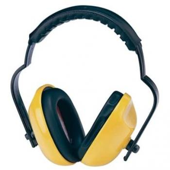 Protector de Oídos Pro SNR 25DB - Casco Antiruido Amarillo Singer