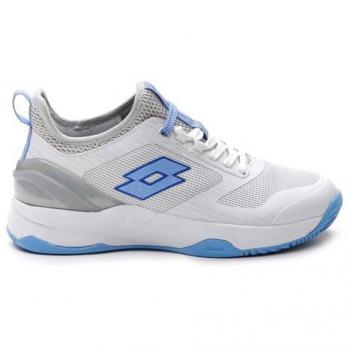 Zapatillas de Tenis Lotto Mirage 200 para Mujer - Tierra Batida - Blanco y Lila