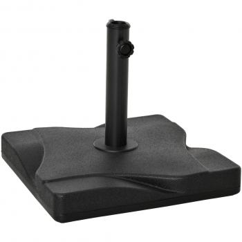 Base de Sombrilla de Jardín con Peso 20 kg - Apta para Distintos Diámetros de Poste Φ32mm, Φ38mm, Φ48mm - Rellena con Cemento Est