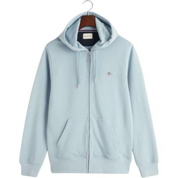 GANT Men's Reg Shield Full Zip Hoodie - Dove Blue