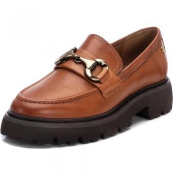 Mocasines de mujer en piel camel Carmela 161872, plano, casual, talla 37 EU