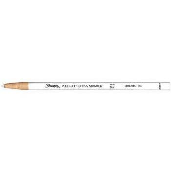 Marcador de Cera China Sharpie Blanco, Pack de 12, Punta de 2.0 mm