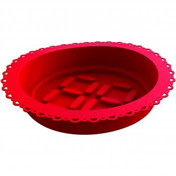 E-my Molde De Pastel De Silicona Roundy Age e-Kitchen, Rojo, Centimeters