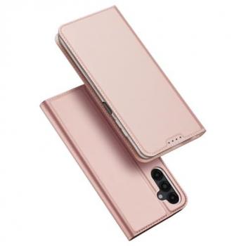 Funda Dux Ducis Rosa Claro para Samsung Galaxy A15 5G con cierre y efecto satinado