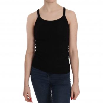 PINK MEMORIES Black Sleeveless Spaghetti Strap Blouse - IT40|S