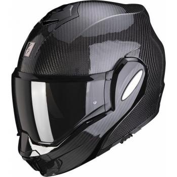 Scorpion Casco Modular EXO-TECH EVO Carbono Sólido Negro