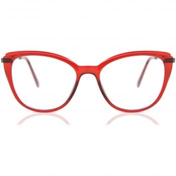 Cat Eye Full Rim Plastic Women’s Prescription Glasses Online Red Size 51 - Blue Light Block Available - SmartBuy Collection
