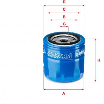 Filtro de aceite SOFIMA S 3458 R