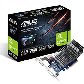 ASUS 710-2-SL-BRK GF GT 710 2 GB DDR3 PCIe 2.0 DVI Graphics Card - Black