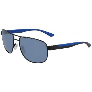 Calvin Klein CK20319S Aviator Sunglasses for Men, Matte Black/Cobalt Blue/Grey, Multicolor, Size: 60 MM