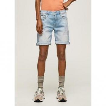 Short de mujer Pepe Jeans Poppy azul claro con ajuste regular