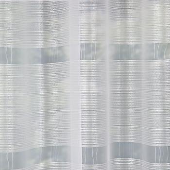 Zas Eurofirany/Nora/K cortina de Nora sobrebolsa con tiras de ojales, 140 x 250 cm, mantecosa