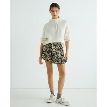 Falda mini con volante y cintura elástica JDY