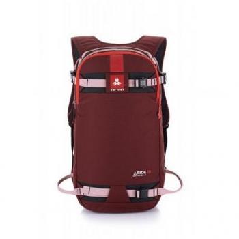 Mochila Freeride Arva BACKPACK RIDE 18L - Mochila de 18 litros, diseño granate, ideal para freeride, con compartimentos específicos para equipo de esquí y snowboard, sistema de transporte cómodo y erg