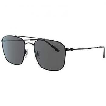 Armani 0AR6080 Gafas, Gris-Negro, 55 para Hombre