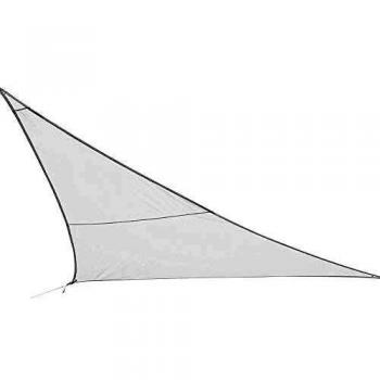 Toldo Vela de Sombra Triangular Curacao Blanco 5 x 5 x 5 m - Hespéride