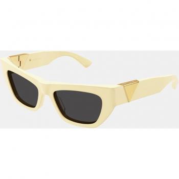 Bottega Veneta Bv1177S Cat Eye Sunglasses for Women - Color 004 Beige, Acetate, Multicolor, Size: One Size