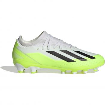 Bota de fútbol adidas X Crazyfast.3 MG JR Blanco/Negro/Fluor