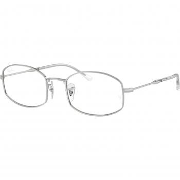 Ray-Ban RX6510 2968 Unisex Eyeglasses Silver Frame Size 50 with Blue Light Blocking Available