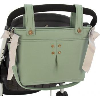 Bolso talega pequeño para silla de paseo Rosy Fuentes - Bolso compacto y ligero, diseño funcional, fabricado en materiales duraderos, múltiples compartimentos para organización, fácil de colgar en la silla de paseo