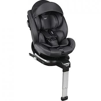 Ms 1846 - Silla De Coche Sidney Grupo 0 1 2 3 Isofix Y Pata De Apoyo - Rotación 360º - Sps Plus - Máxima Reclinación A Contramarcha 18 Kg Y Capota De Serie, Grupo 0 1 2 3, Unisex, Gris Oscuro