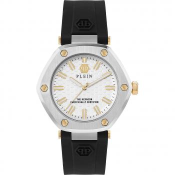 Philipp Plein The Hexagon Women's Black Watch Pw1ba0223 Silicone - One Size