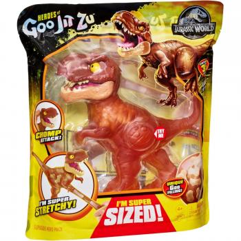 Moose Toys Supagoo T-Rex - Dinosaurio elástico, figura de 19,5 cm, tipo Heroes Goo Jit Zu