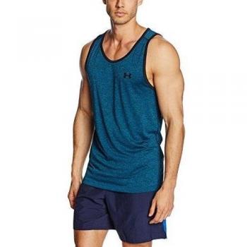 Under Armour Tech-Camiseta de tirantes deportiva para hombre Peacock FR: XL