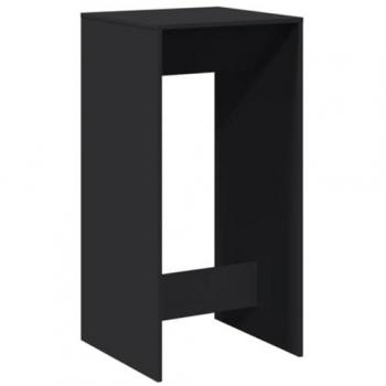 vidaXL Bar Table Black 51x50x103.5 cm Engineered Wood